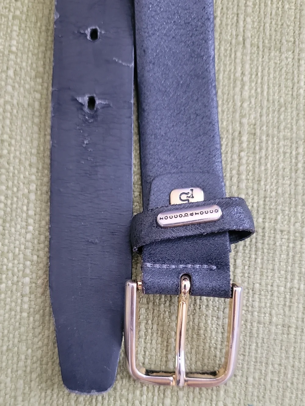 Roccobarocco black leather